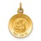 14K Yellow Gold Saint Joseph Medal Charm Pendant Jewerly 20mm x 11mm